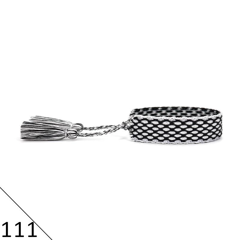 Ethnic Style Hand-Woven Polyester Tassel Bracelet