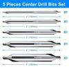 Bit Drill Center 5pcs7pcs Set 60 Degree Angle Center Drill Bit Kit Lathe Metal Working Butt Tool