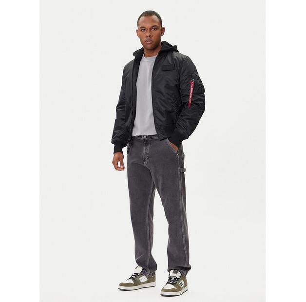 Alpha Industries MA-1 Jacket Zip-off Hood with Print On Back 128113