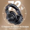 Casque Bluetooth - OneOdio - A70 - Réduction de Bruit CVC 8.0 - Autonomie 72 Heures - Confort Optimal