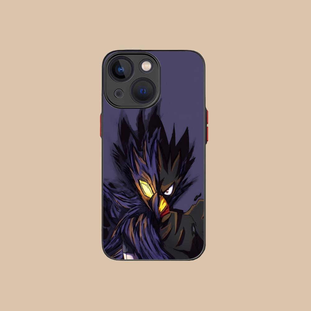 MHA Tokoyami Mobile Phone Case for iPhone 17 16 15 14 13 12 11 X XR XS 8 7 Air Pro Max Plus Mini Colorful Silicone Cover Cover