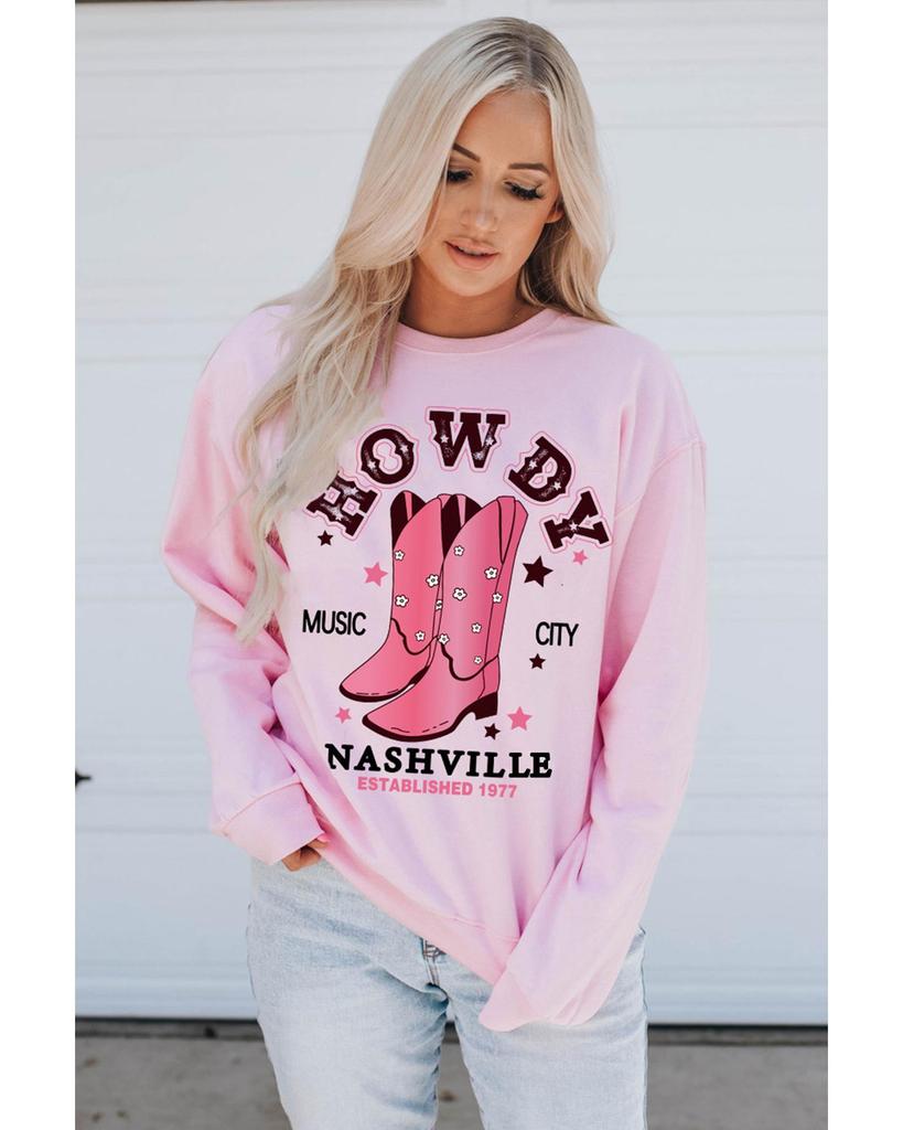 Azura Exchange NASHVILLE Vintage Western Sweatshirt
