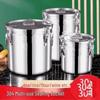 ZISIZ 304 Stainless Steel Sealed Soup Bucket