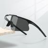 Semi-rimless Goggle Men New Oversized Windproof Wrapped Round Riding Protective Shades Mirror Outdoor Cycling Sunglasses