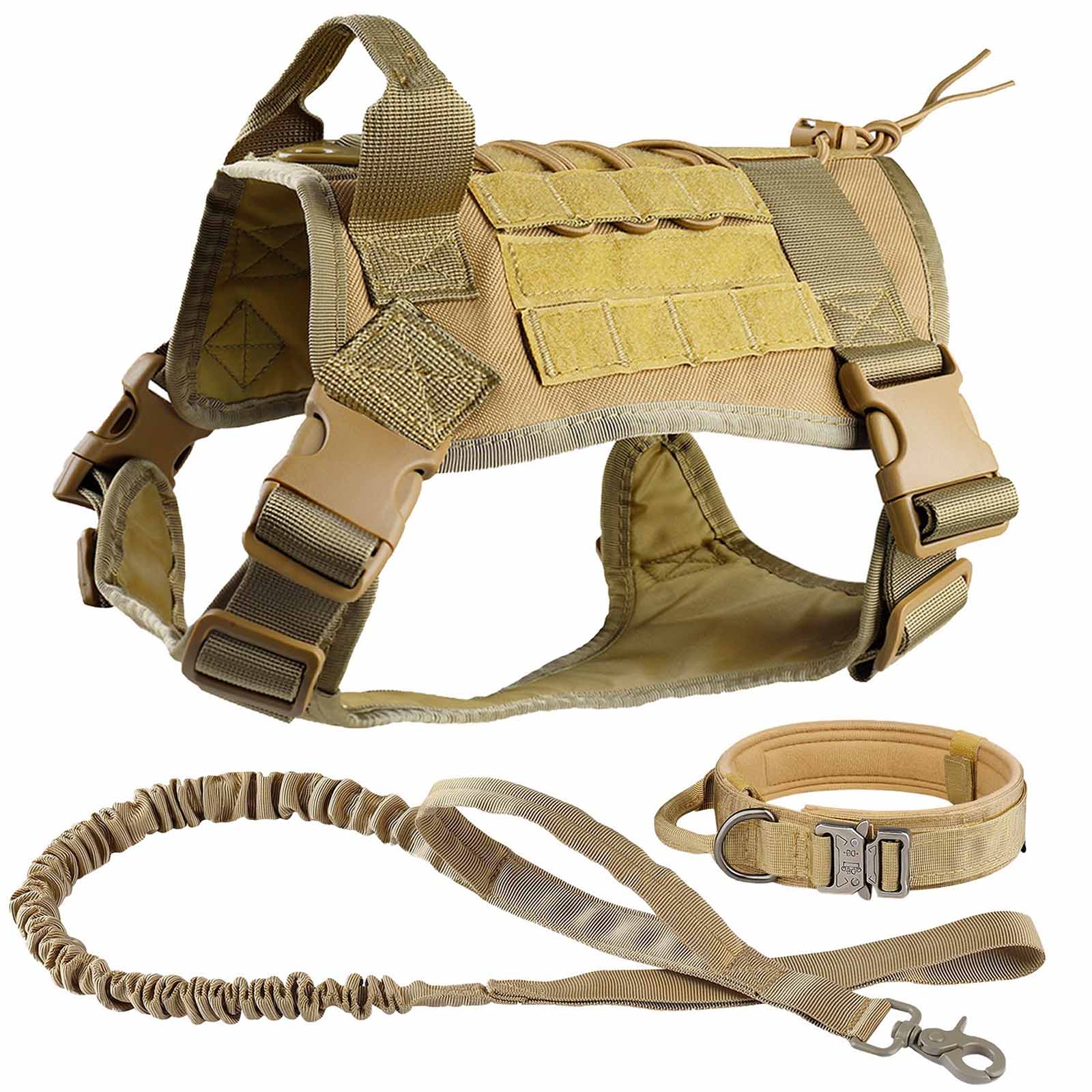 

Nylon Dog Vest, Water-Resistant Coat for Medium & Large Dogs, Adjustable Training Chest with Shoulder Strap and Leash for Walking One Size