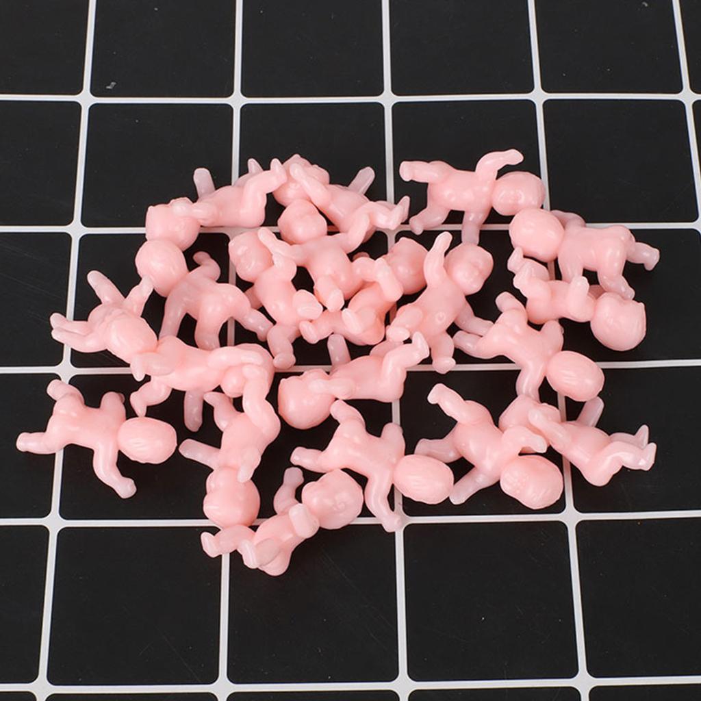 10PCS Mini Baby Action Figure Pretend for Play Ornament Hobby Collection Figurin