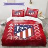 Atlético Madrid Bedding Quilt Set Quilt Cover Pillowcase Home Decoration Birthday Gift (1 * Duvet Cover + 2 * Pillowcase, Without Core)
