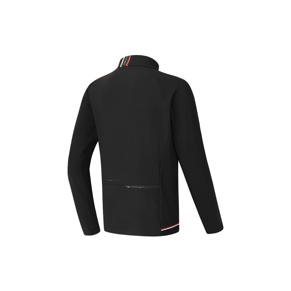 FILA Solid Color Stand Collar Golf Jacket Men Jackets Deep-Black A11M345502FBK