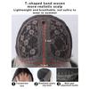 Damen-Simulationsperücke, 46 cm, Haar, schwarze Perücke, kurze lockige Perücke, T-förmige vordere Spitze, Spitzenperücke, Kopfschmuck, Schönheitsdekoration, Kanekalon-Perücke