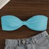 2025 Strapless Solid Color Bikini Top - Sexy, Versatile Swimwear for Women