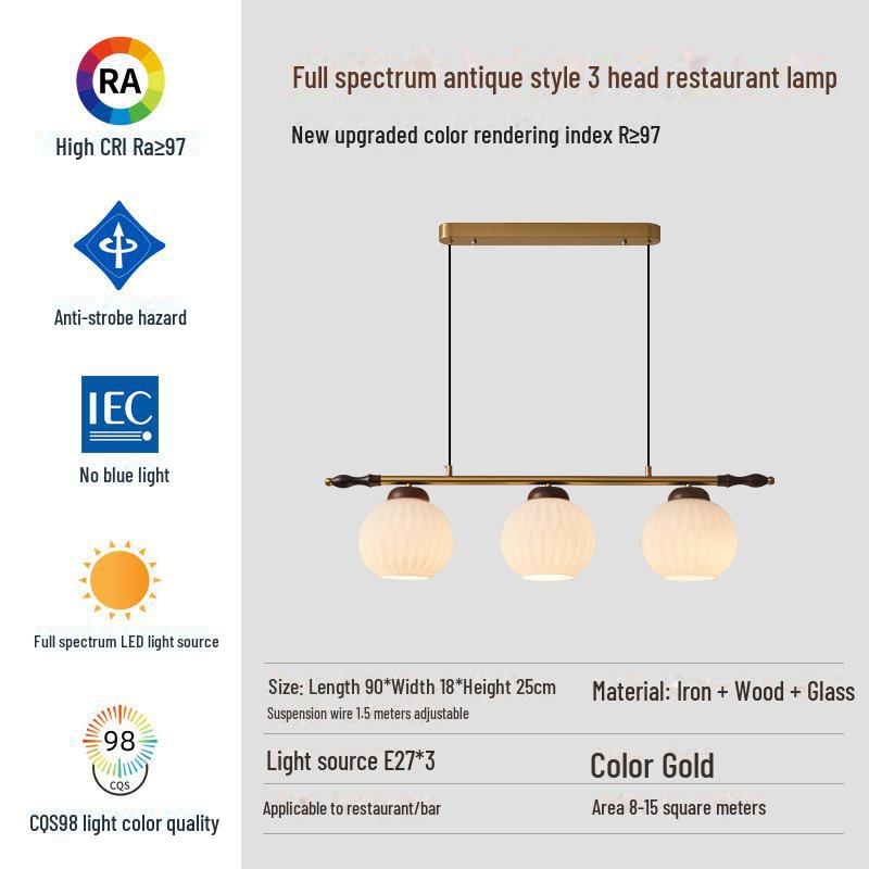 Medieval Persimmon Chandelier & Wabi-Sabi Walnut Table Lamp for Retro B&B and Hotel Bars.
