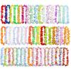 50/100Pcs Hawaiian Artificial Flower Necklace Hawai theme Party Flower Wreath Wedding Birthday Party Supplies Garland Decoration