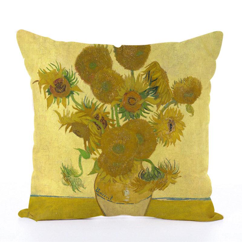 Oil Painting Style Pillowcases Decorative Pillowcases For Home Sofa And Dormitory