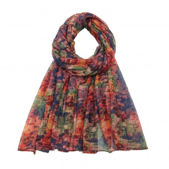 Mixed Color Cotton Voile Scarf Shawl Scarves Beachwear Wrap