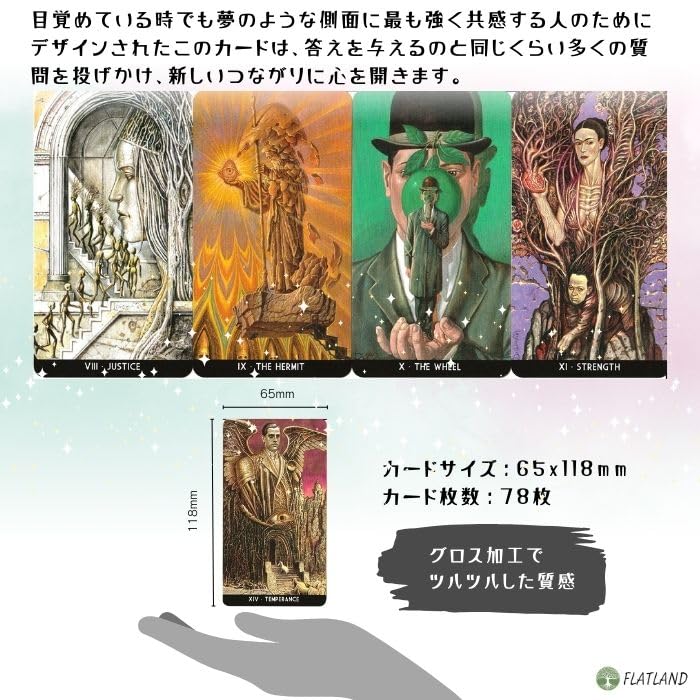 Surrealist Tarot Reading Japanese Instruction Manual Authentic Tarot 78 Cards Tarot, Instructions, Included, Cards,