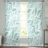 Abstrakt strand textur sommar sovrum transparent skira gardiner Holiday dekoration fönster Voile tyll gardin