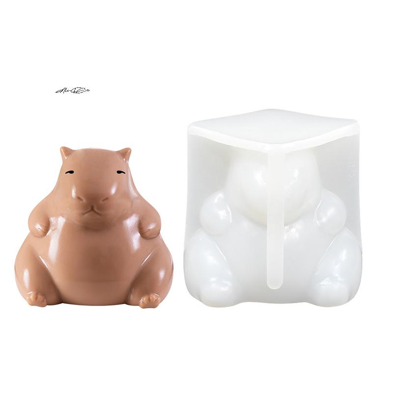 Niedliche Capybara-Silikonform, Cartoon-Tier, für Milch, Gelee, Pudding, Silikonform, für Zuhause, Küche, Backzubehör, Party, Restaurant