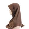 Solid Color Baotou Hat Chiffon Crystal Yarn Cape Instant Hijabs Hijab  Head Wrap