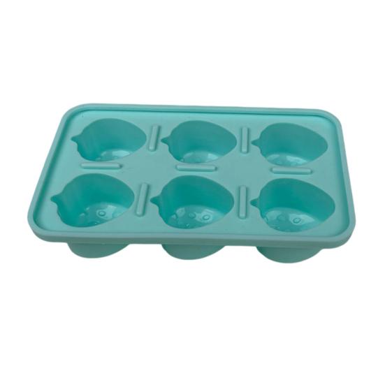 Silikon-Eiswürfelform mit Deckel, lebensmittelecht, leicht zu lösend, für Erdbeer- und Herzformen, auslaufsichere Gefrierform für Cocktails und Kaffee