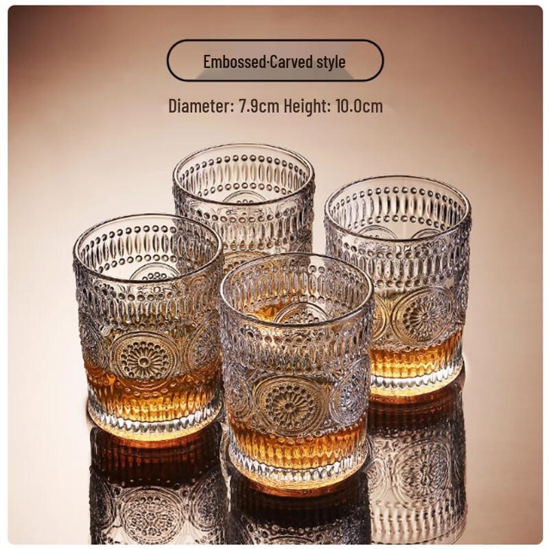 

Langxi Embossed Whiskey Glass Set (12-Piece)