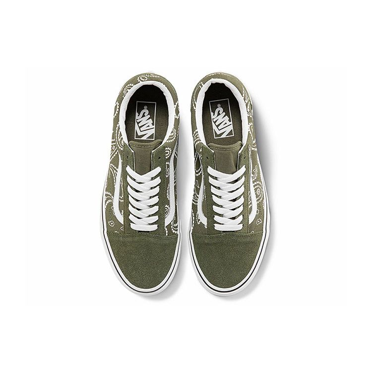 Vans Old Skool Peace Paisley - Grape Leaf Unisex Sneakers Green True-White VN0A5KRFB0F