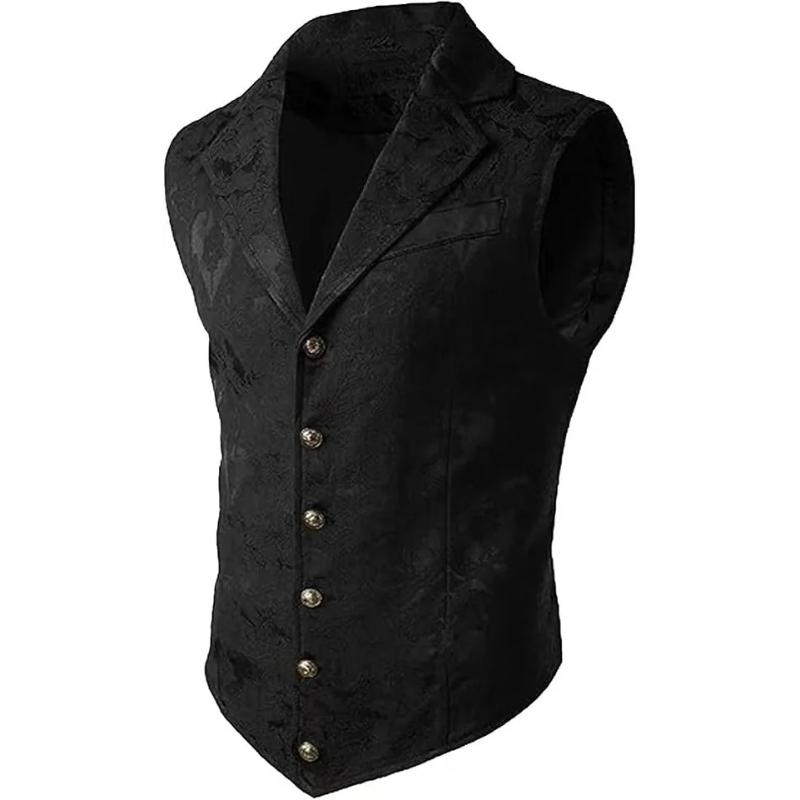 Vīriešu viduslaiku gotisks veste Vintage Steampunk