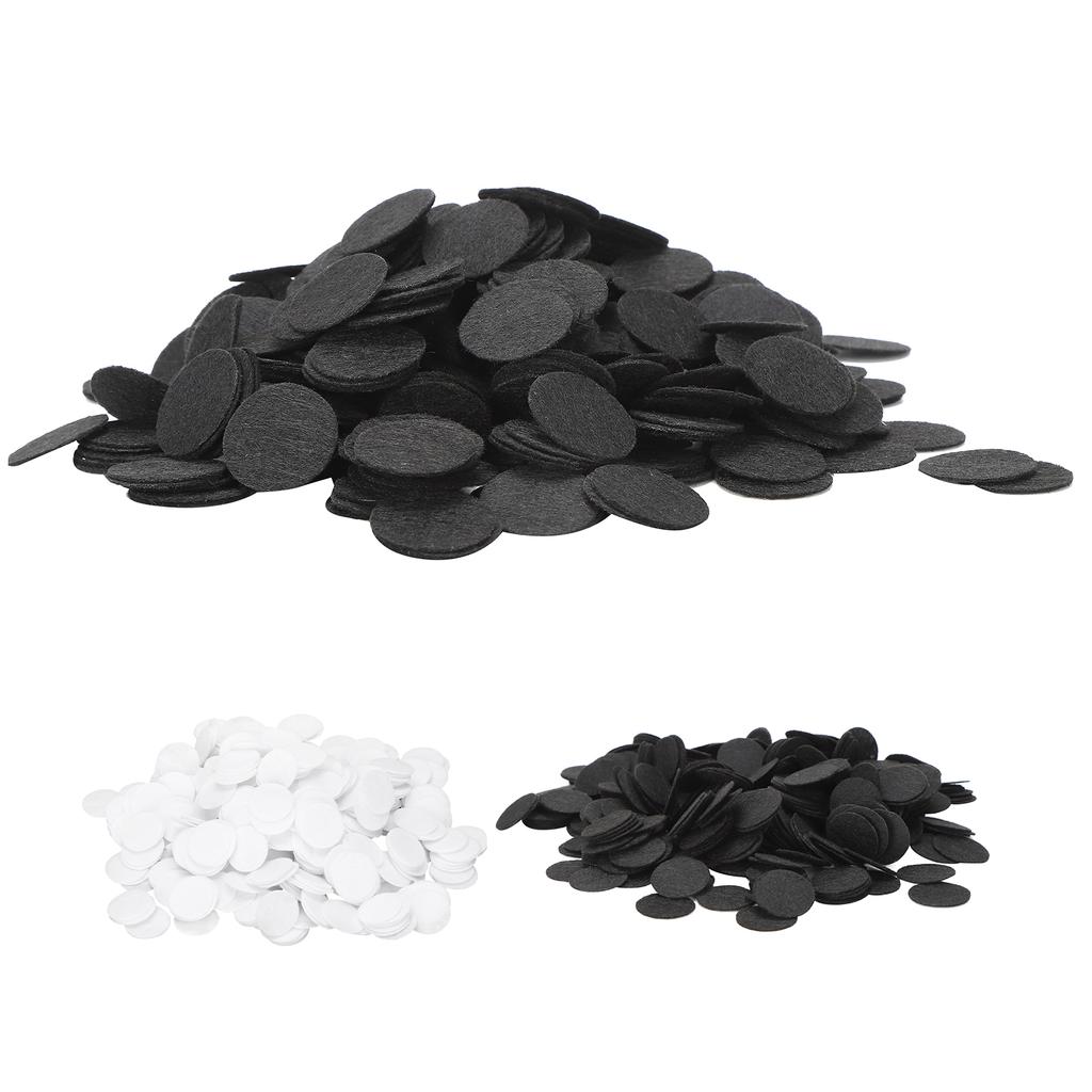 500Pcs Nonwoven Round Piece DIY Felt Crafts Cloth Flake Accessories Chip Hair Decoration 25mm