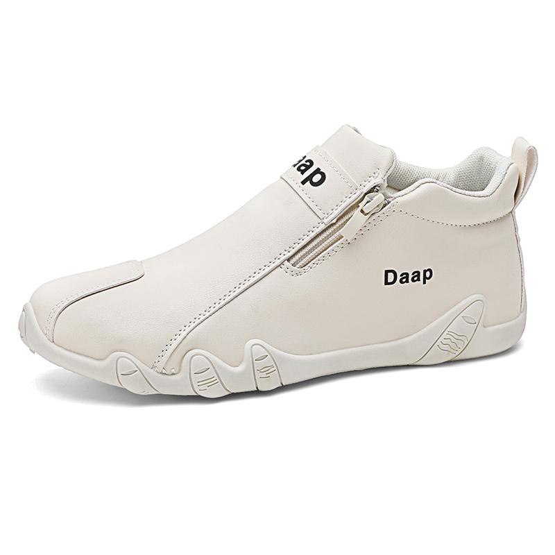 New British Style Fashion Short Boots Men Luxury Leather Anti Slip Comfortable Work Shoes Outdoor Travel Sports Casual Shoes