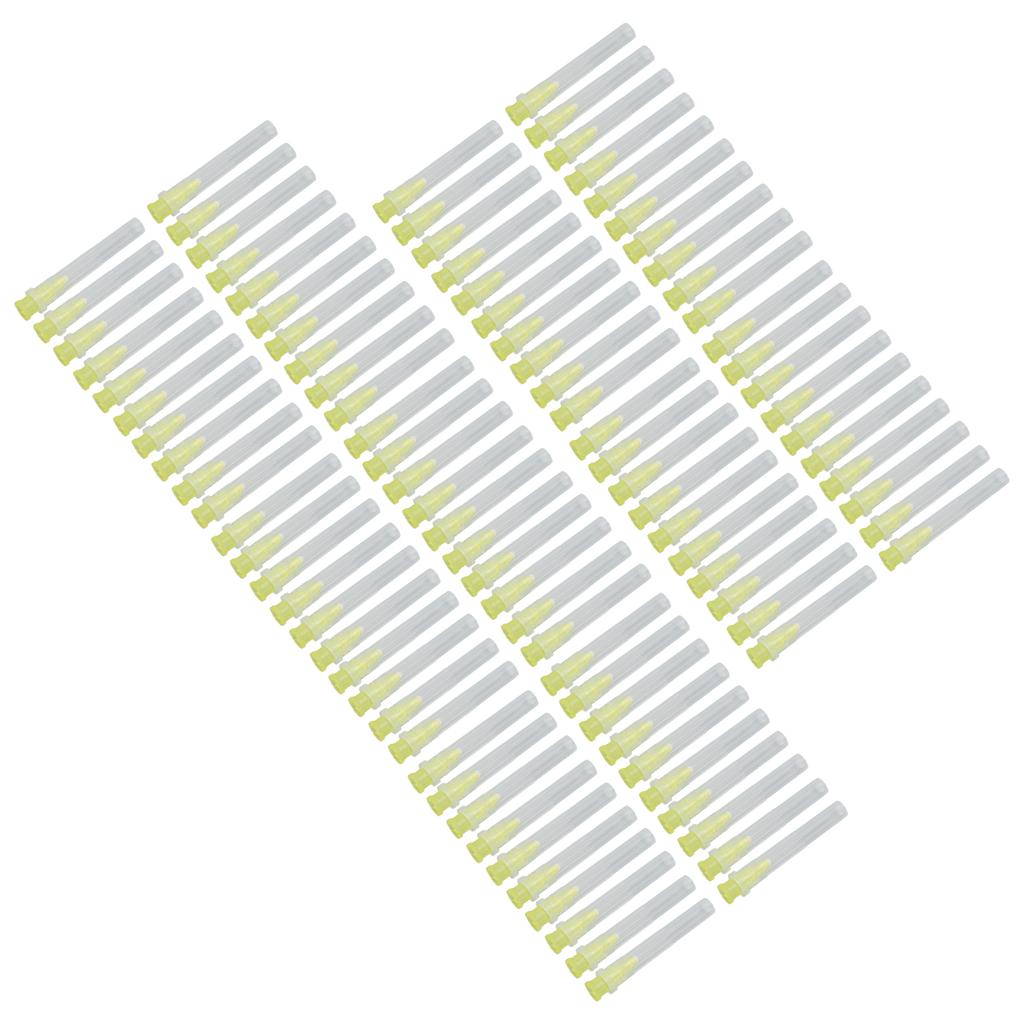 100pcs 27G Dental Cleaned Endo Irrigation Disposable Professional Dental Irrigation Needles