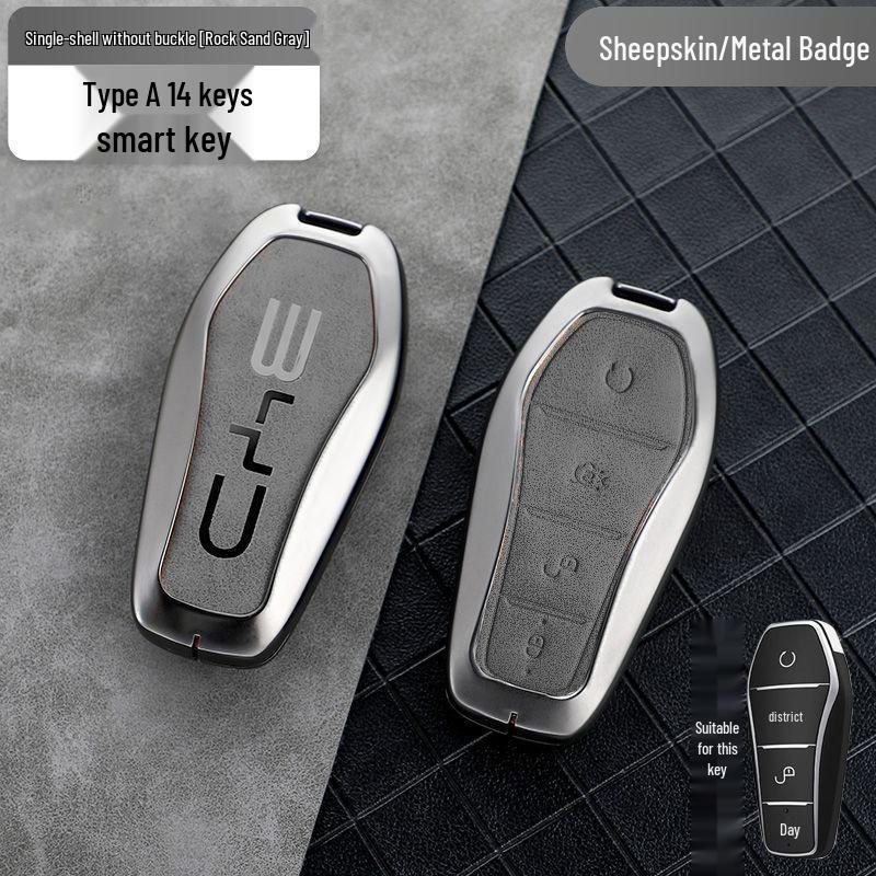 Compatible Key Case for BYD: Qin Plus DMi, Dolphin, Song Plus, Han EV, Yuan Pro, Tang, and E2 Models