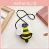 Kids Girl Cartoon Bee Pu Mini Shoulder Bag With Sewn Stitch Detail For Daily Use