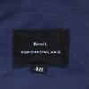 Kemit Tomorrowland Silk Blend Jacket 48 Navy TOMORROWLAND Men's Used