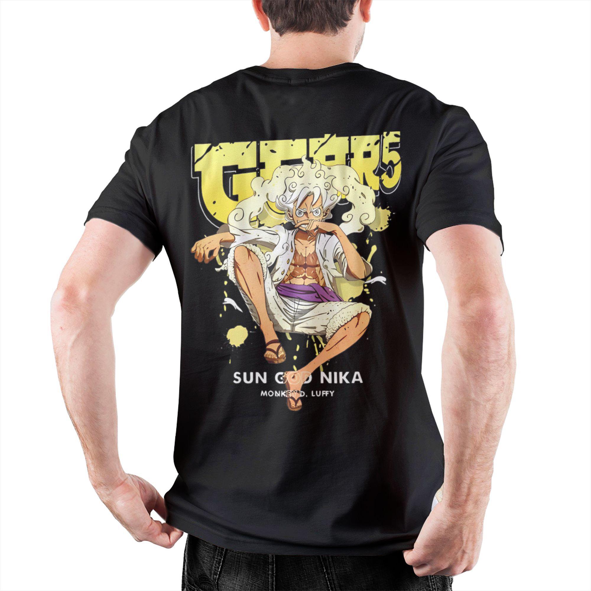 

Новая футболка по аниме One Piece 2026 года для мужчин и женщин, хлопковая повседневная рубашка с коротким рукавом и летним комиксным принтом S