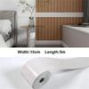 10cmx5m Self-Adhesive Skirting Board Waterproof Removable Background Wall Wallpaper Stain-resistant Marble Wallpaper Sticker