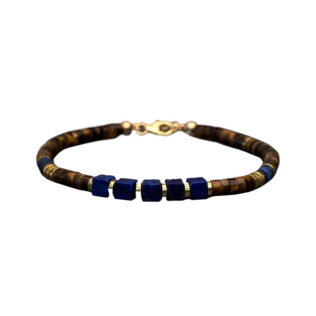 Handmade Opal Beaded Bracelet, Elastic Stretch Rope Natural Gemstone Bead Bangle Jewelry