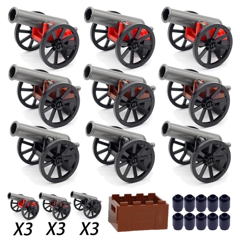 Military MOC Sentry Building Block Soldier Sandbag Fence Cannon Shell Barbed Wire Weapon Rack Training Field Watchtower Toy K018