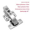 "DTC Dongtai 90-Degree Flat Door Hinges with Damping for Corner Cabinets"