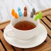 5pcs Silicone Squirrel Shaped Tea Bag Holder Candy Color Tea Bag Clip  Afternoon Tea