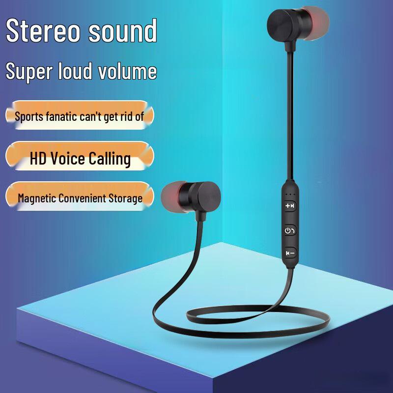 Unisex Sport Magnetic Bluetooth Earbuds with Heavy Bass