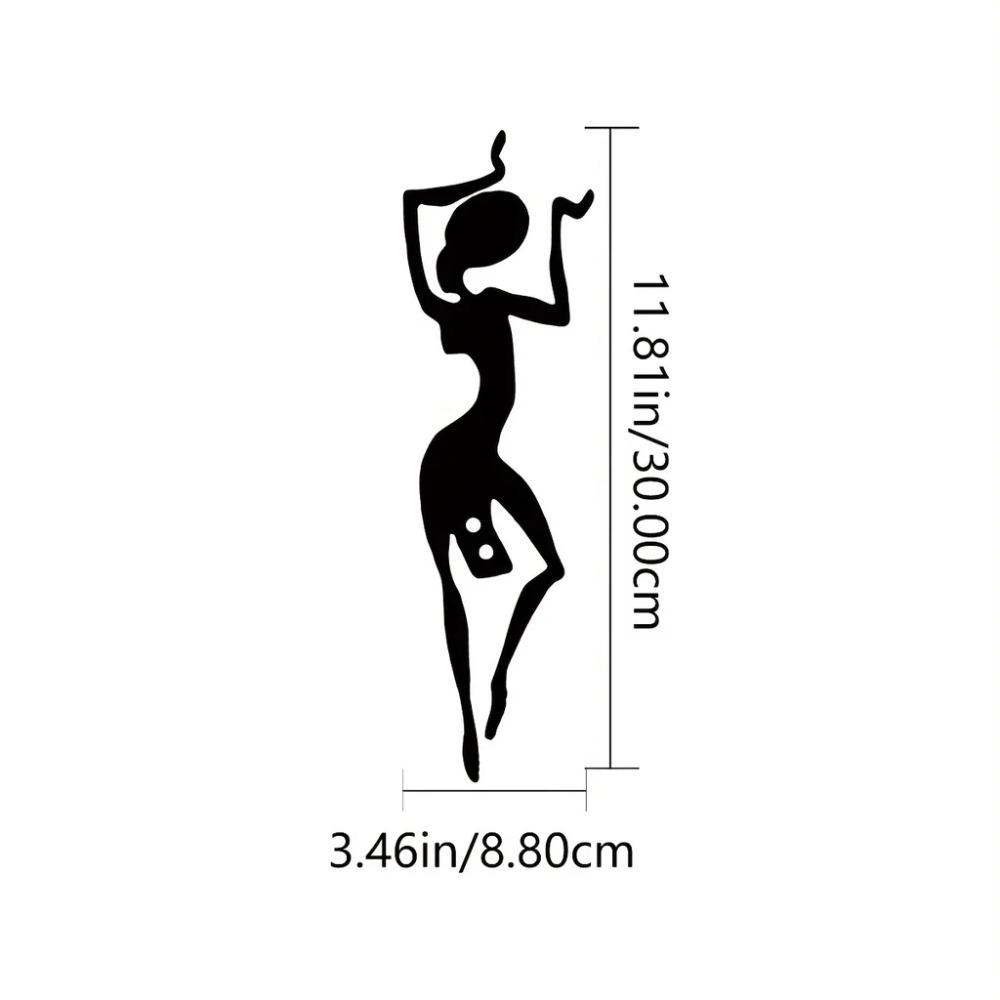 1 Stück Kunsttänzer Wanddeko - Stilvoller Metallhänger für modernes Zuhause & Rauminterieur