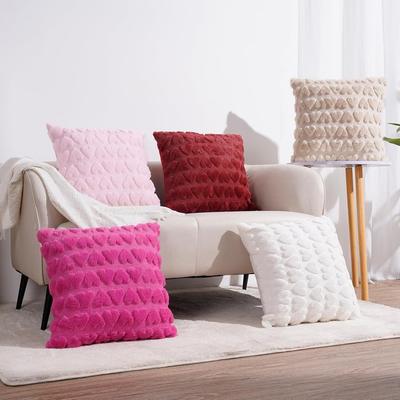 Plush Three-dimensional Love Pillow Cushion Cushion Cover Valentine's Day Living Room Sofa Bedroom Pillow Cover