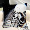 Simple Skull Love Married In Love Pillow Case Square Pillow Bedroom Sofa Leisure Comfort Cushion Car Home Decoration