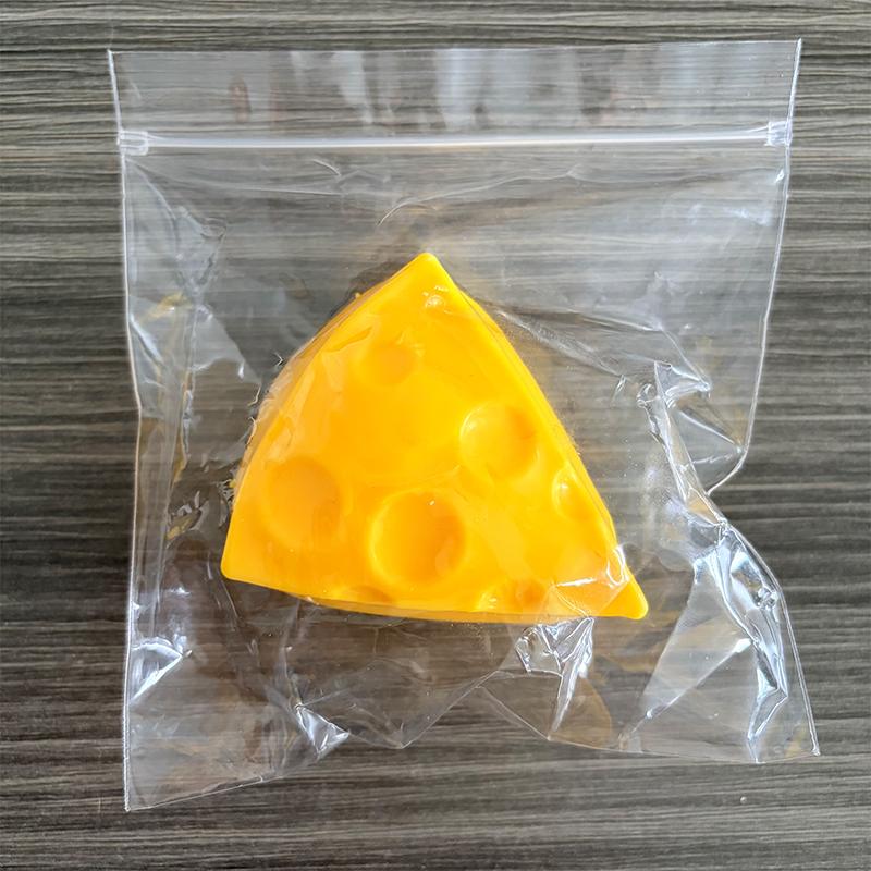 Crunchy Squishy Cheese Stress Ball Crispy Sound Squeeze Toy Round Blocks Filled Fidget Toy Asmr Sensory Stress Relief Toy Gifts