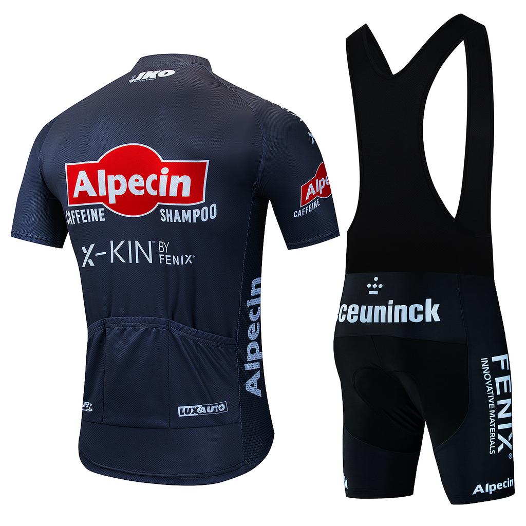 2025 Pro Team New Bicycle Short Sleeve Alpecin Maillot Ciclismo Summer Breathable Cycling Clothing Sets Men Cycling Jersey Suit