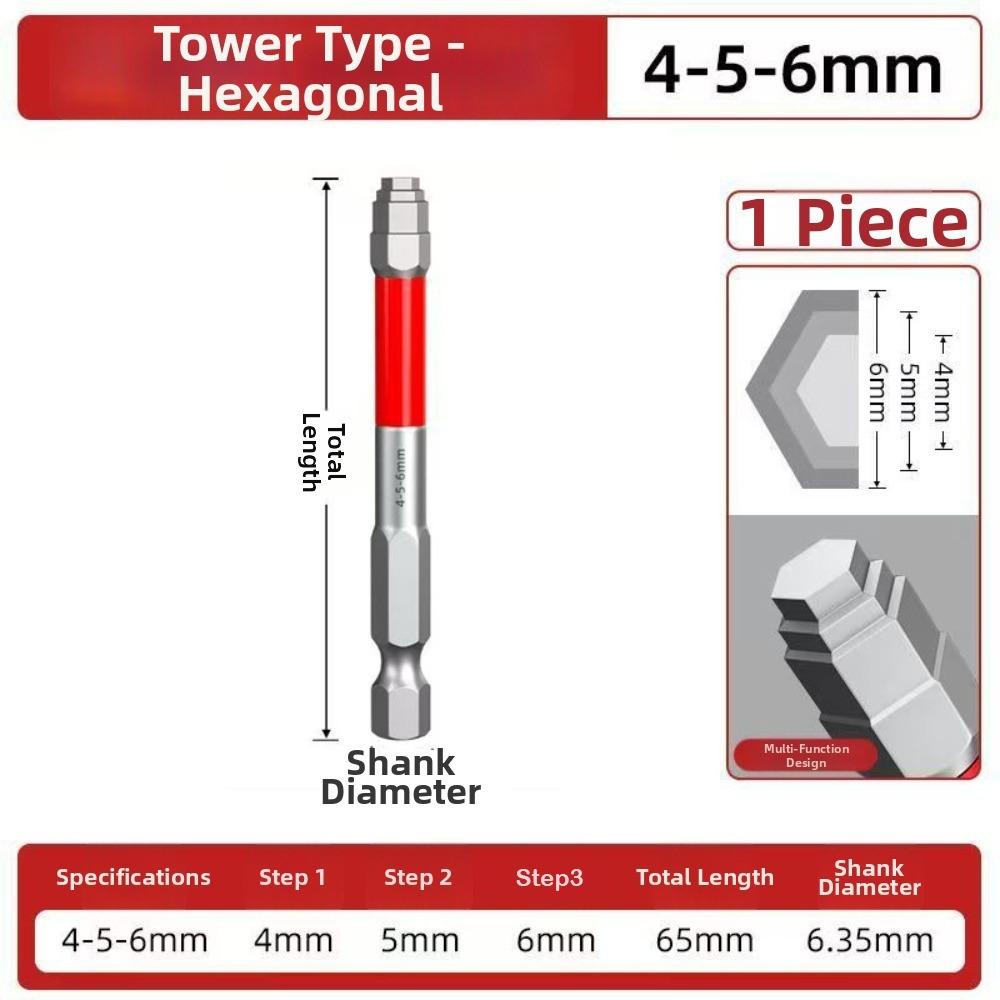 6.35mm Hex Shank Electric Screwdriver Bit Alloy Steel Hex Bit Set Automotive Maintenance
