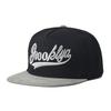 Popular, Brooklyn baseball cap, flat edge embroidered visor, American street hip hop straight hat