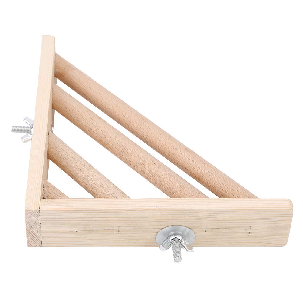 Bird Perch Easy to Install Chew Toy Bird Corner Stage Parrot Toy Space Saving Flying Squirrel Parakeet Cockatiel