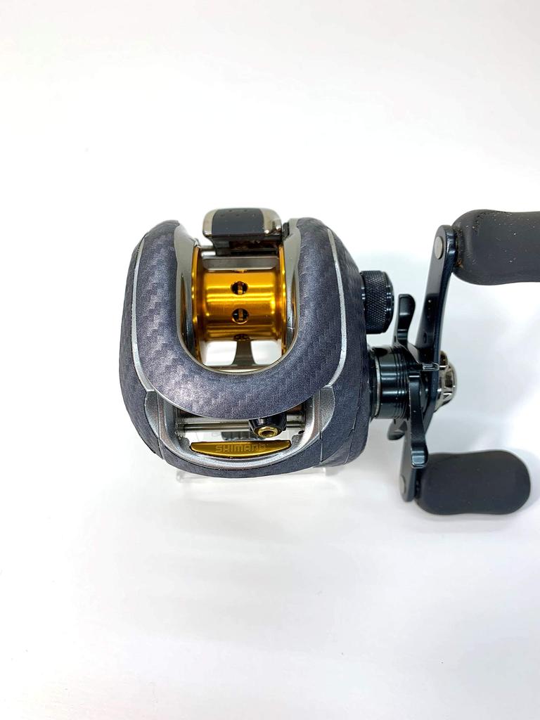 CUSTOM YOROI Custom Decal for 07 Metanium Scratch and Custom Baitcasting Reel SEAT.JP MG, Resistant, (Silver, Left-Handed)