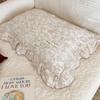 Small Floral Ruffle Lace Double Layer Cotton Gauze Pillowcase for Kindergarten