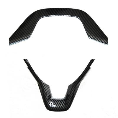 2 Pcs Carbon Fiber Style Steering Wheel Frame Cover Trim Fit For Honda Accord 2018 2019